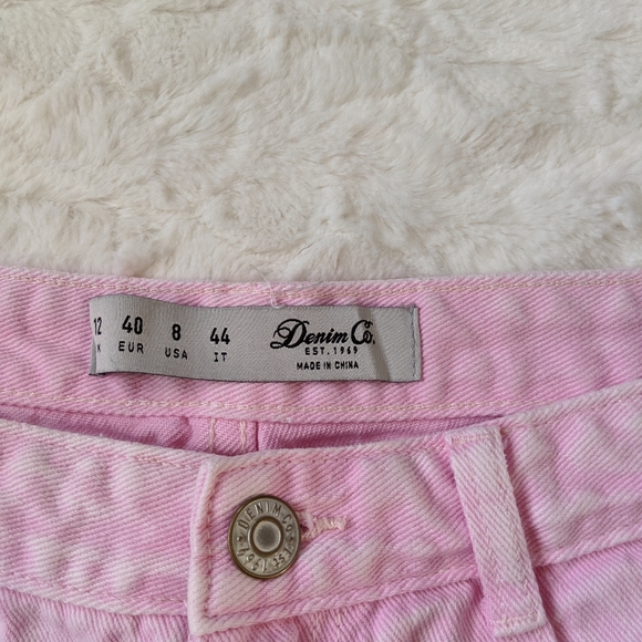 Pink Denim Shorts - Picture 2 of 4